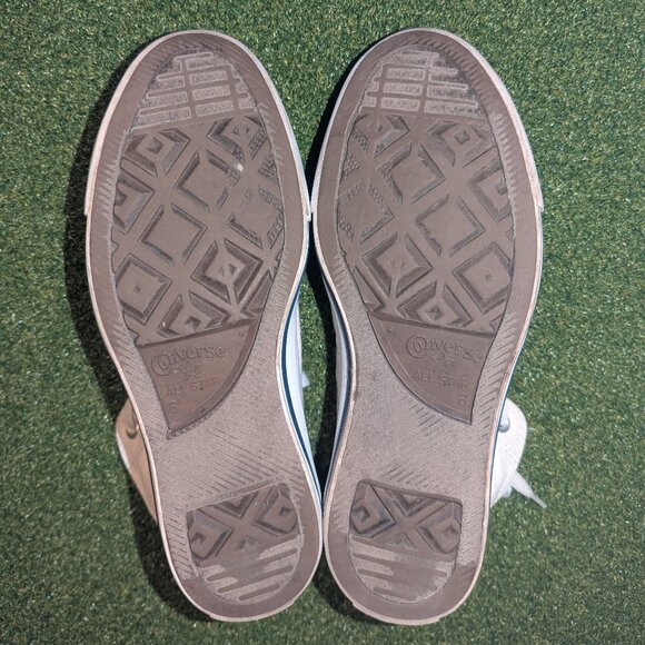 White Converse Chuck Taylor All Star  Canvas High-top Sneakers USW 8 | USM 6 - Picture 3 of 4